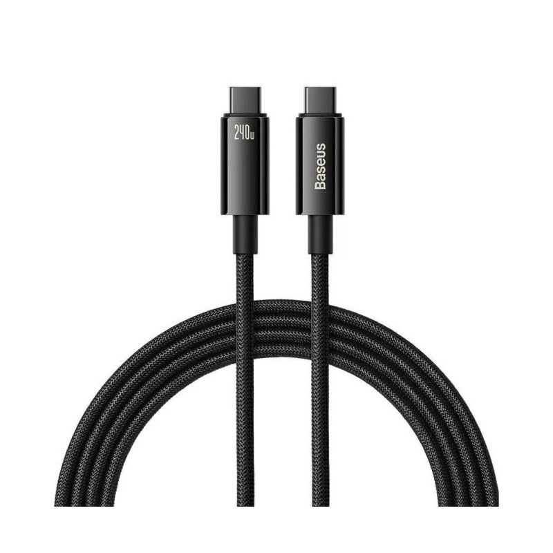 Baseus Tungsten Gold USB-C - USB-C 240W Cable 2m Black