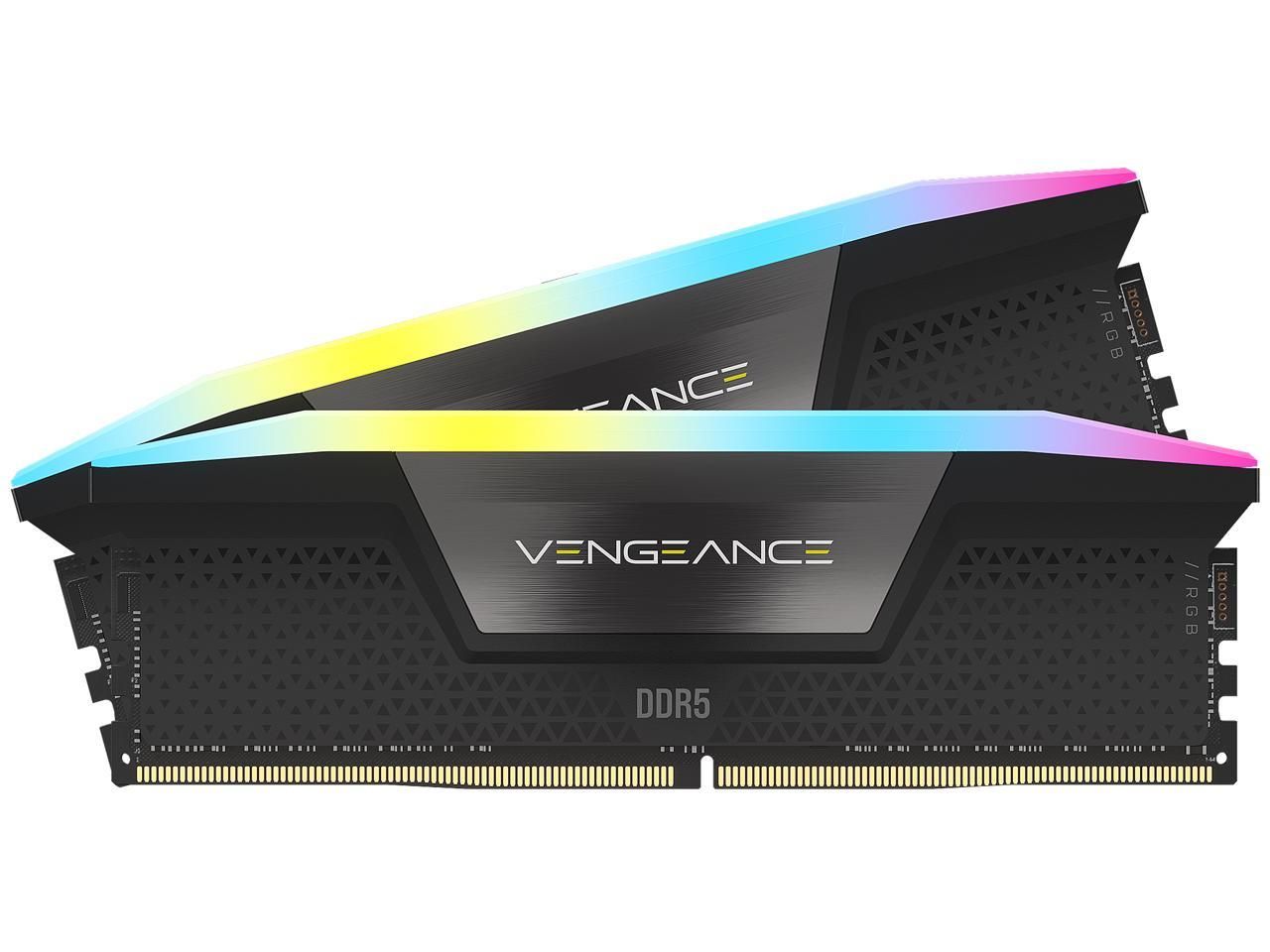 Corsair 64GB DDR5 6000MHz Kit(2x32GB) Vengeance RGB Black