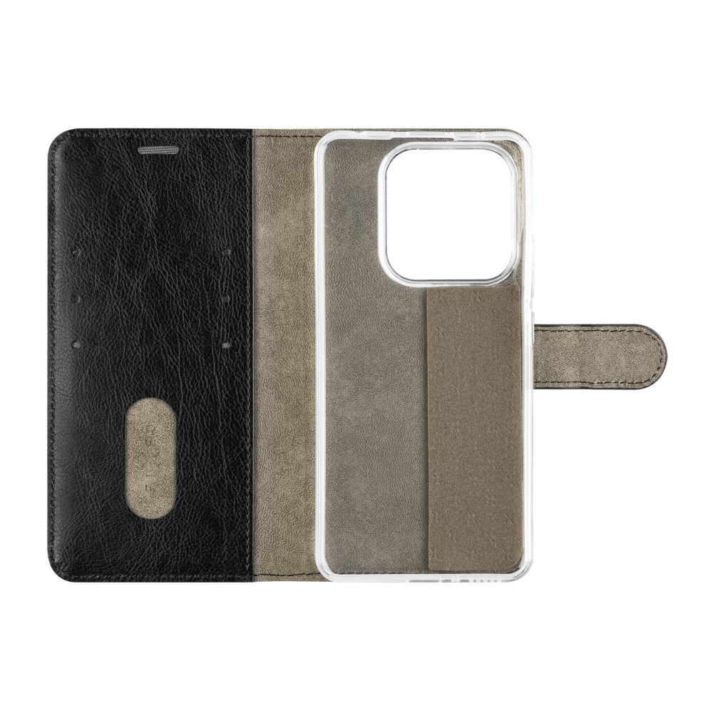 FIXED Opus oldalranyíló telefontok Xiaomi Redmi Note 14 5G telefonhoz, fekete