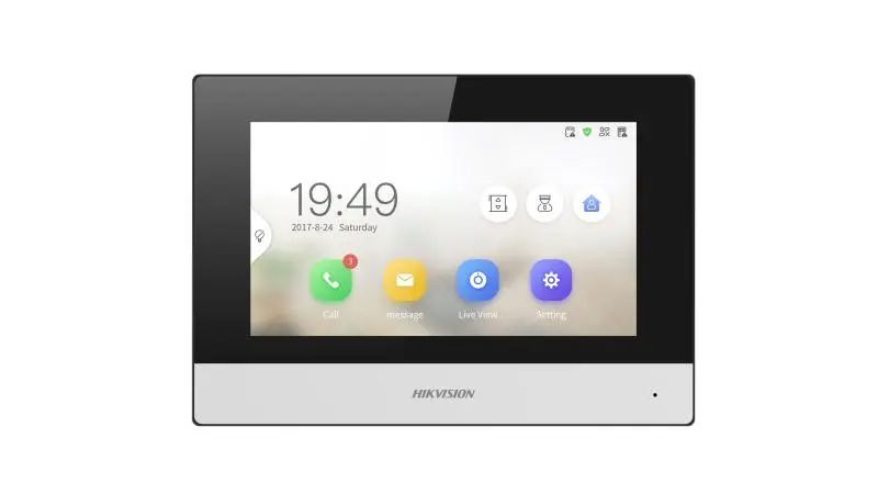 Hikvision IP video-kaputelefon beltéri egység; 7