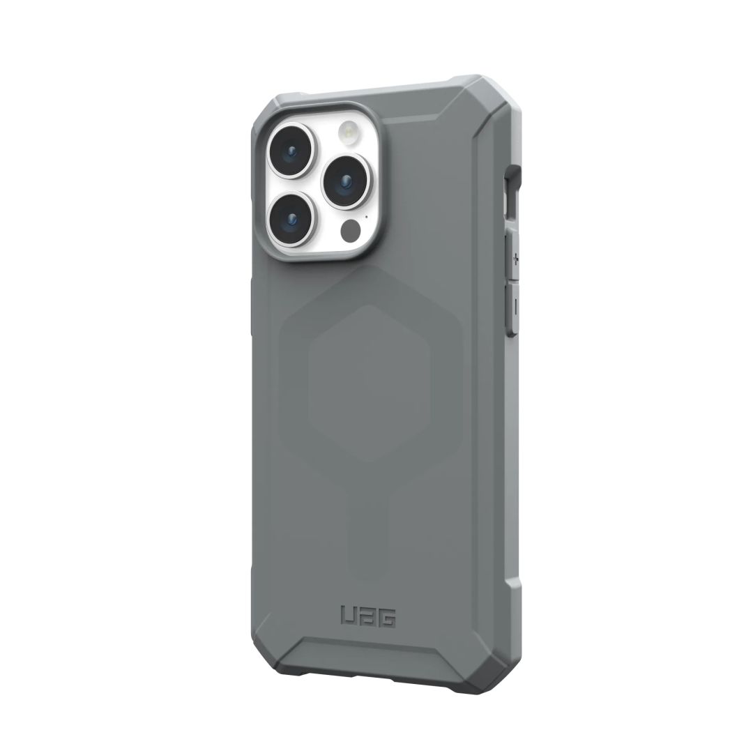 UAG Essential Armor case for MagSafe iPhone 15 Pro Max Silver