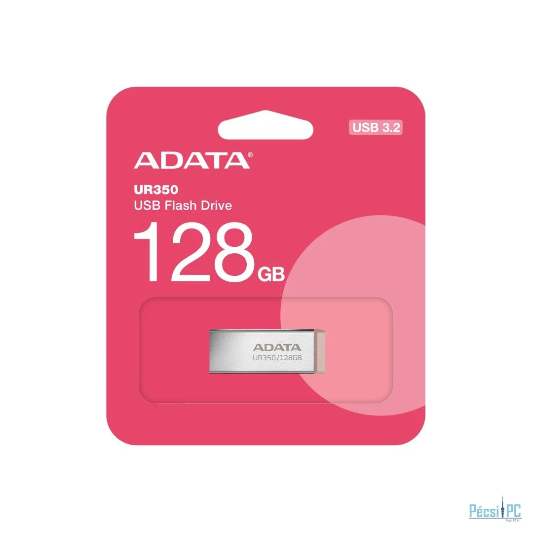 A-Data 128GB UR350 USB3.2 Silver/Brown