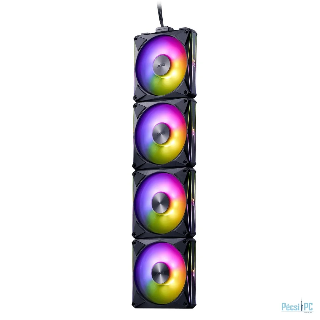 A-Data HURRICANE MAG 120 ARGB PWM Magnetic Fan Black (4-pack)