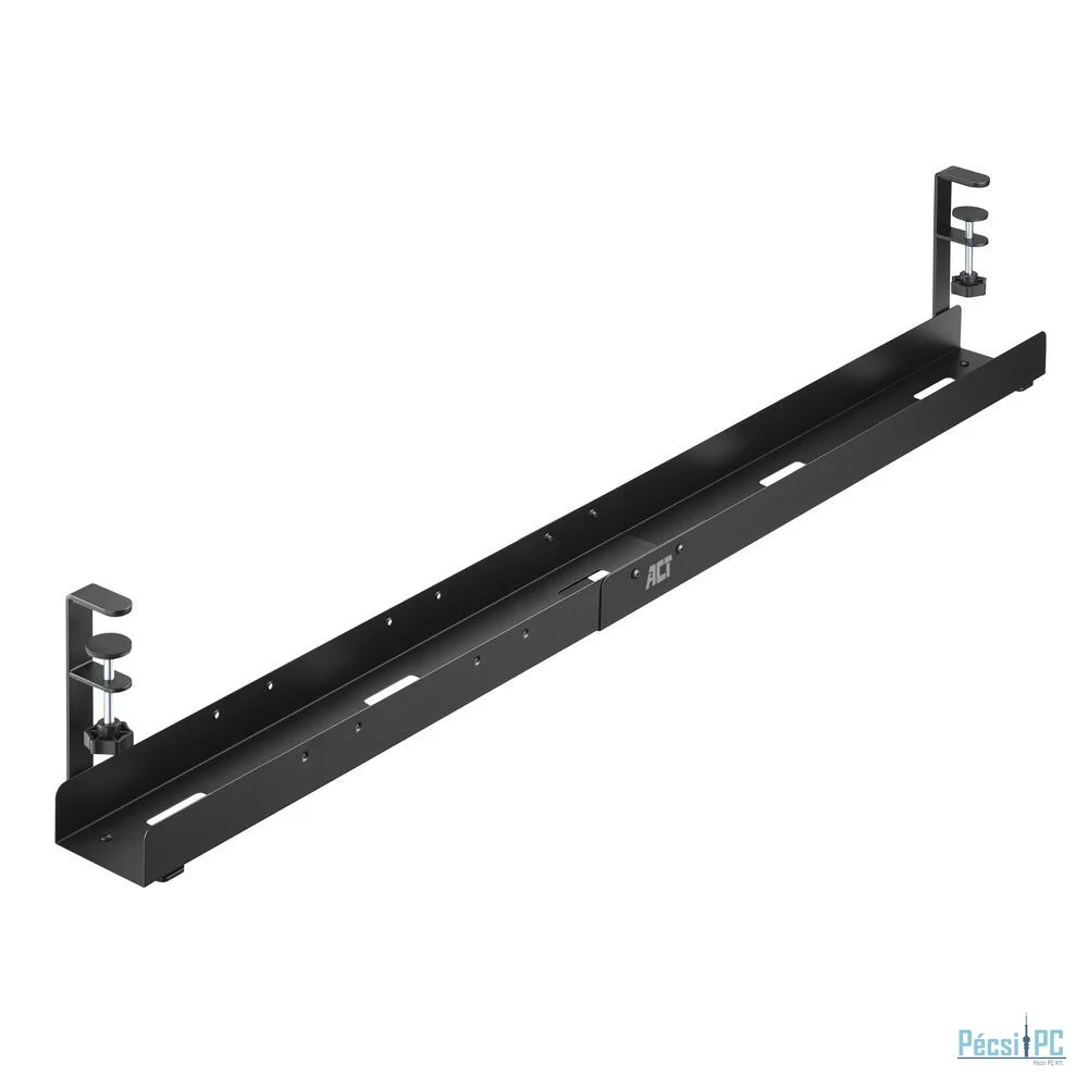 ACT AC8376 Under Desk Extendable Cable Management Tray with Clamp Mount