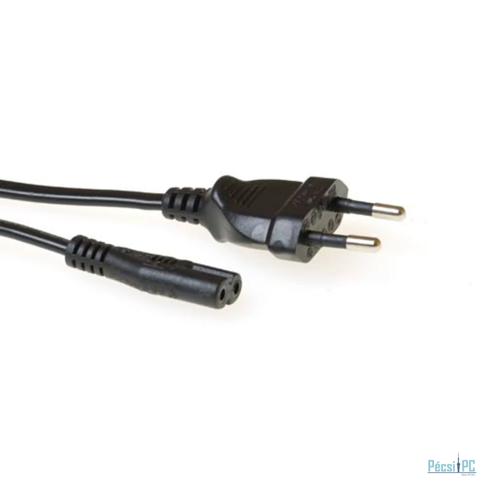ACT AK5418 Powercord Euro male - C7 female 2m Black