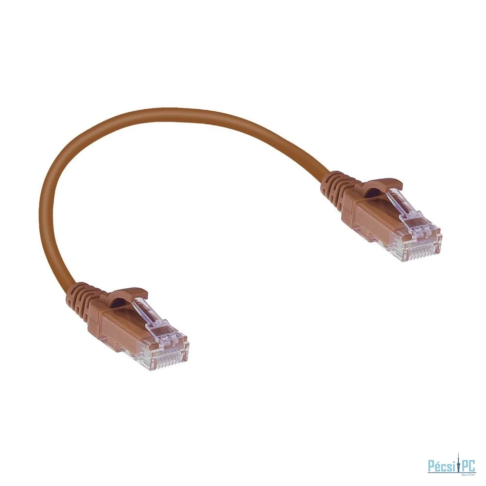 ACT CAT6 U-UTP Patch Cable 0,15m Brown