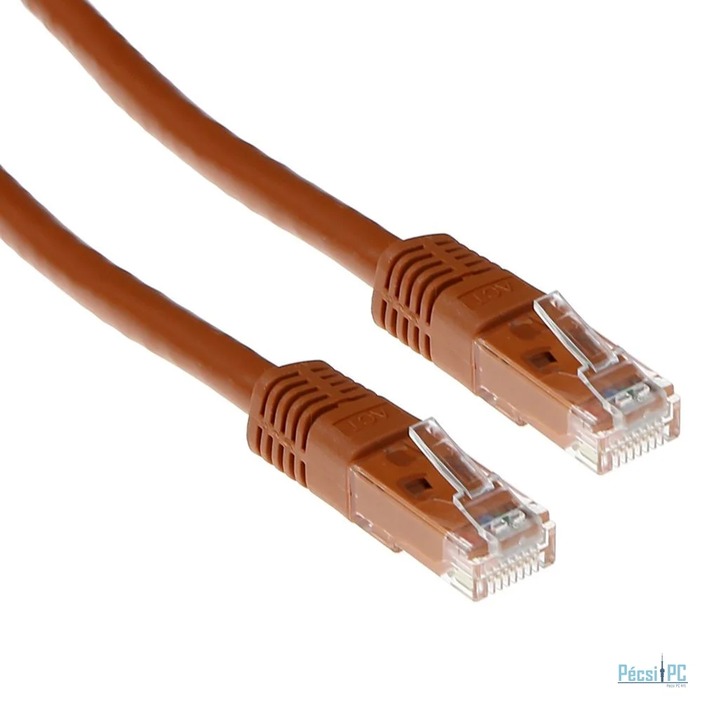 ACT CAT6 U-UTP Patch Cable 10m Brown
