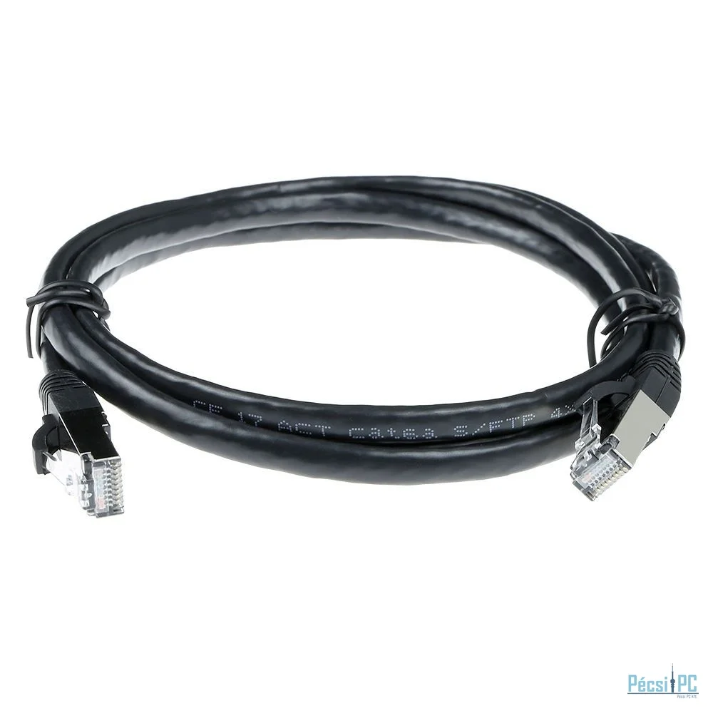 ACT CAT6A S-FTP Patch Cable 15m Black
