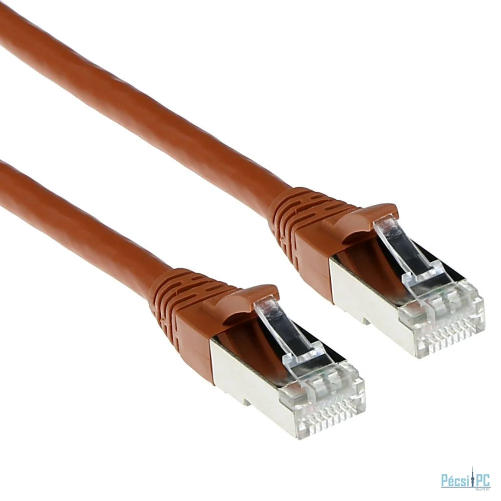 ACT CAT6A S-FTP Patch Cable 3m Brown