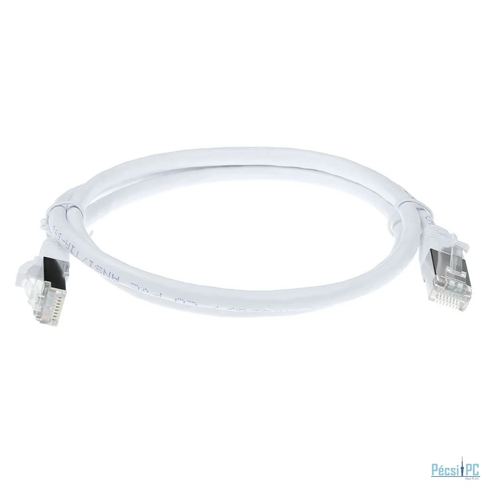 ACT CAT6A S-FTP Patch Cable 3m White