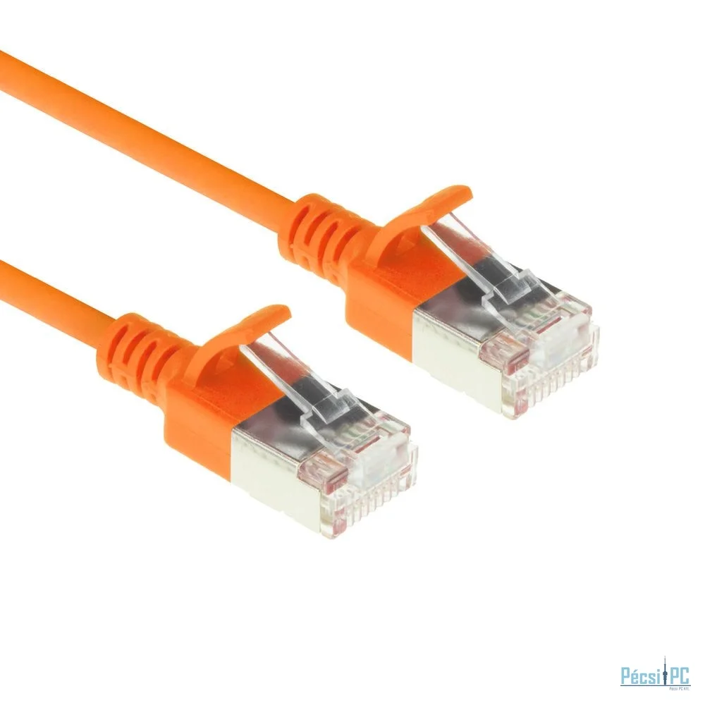 ACT CAT6A U-FTP Patch Cable 0,15m Orange