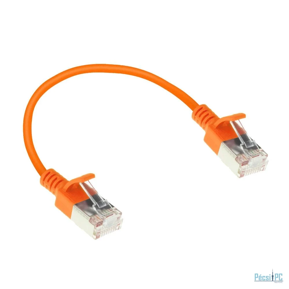 ACT CAT6A U-FTP Patch Cable 0,15m Orange