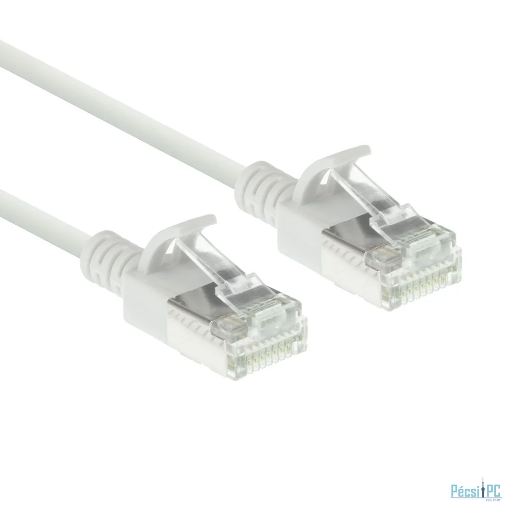 ACT CAT6A U-FTP Patch Cable 10m White