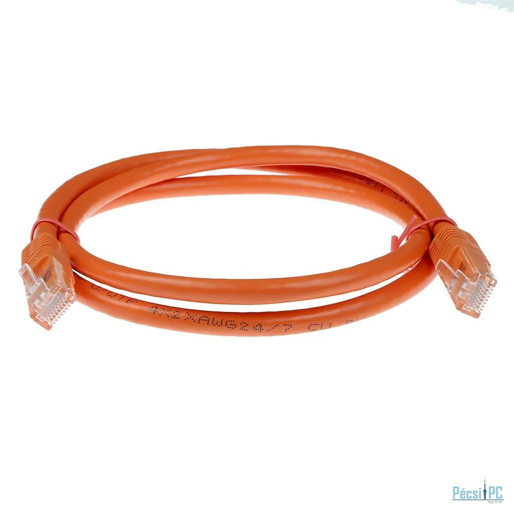 ACT CAT6A U-UTP Patch Cable 0,5m Orange