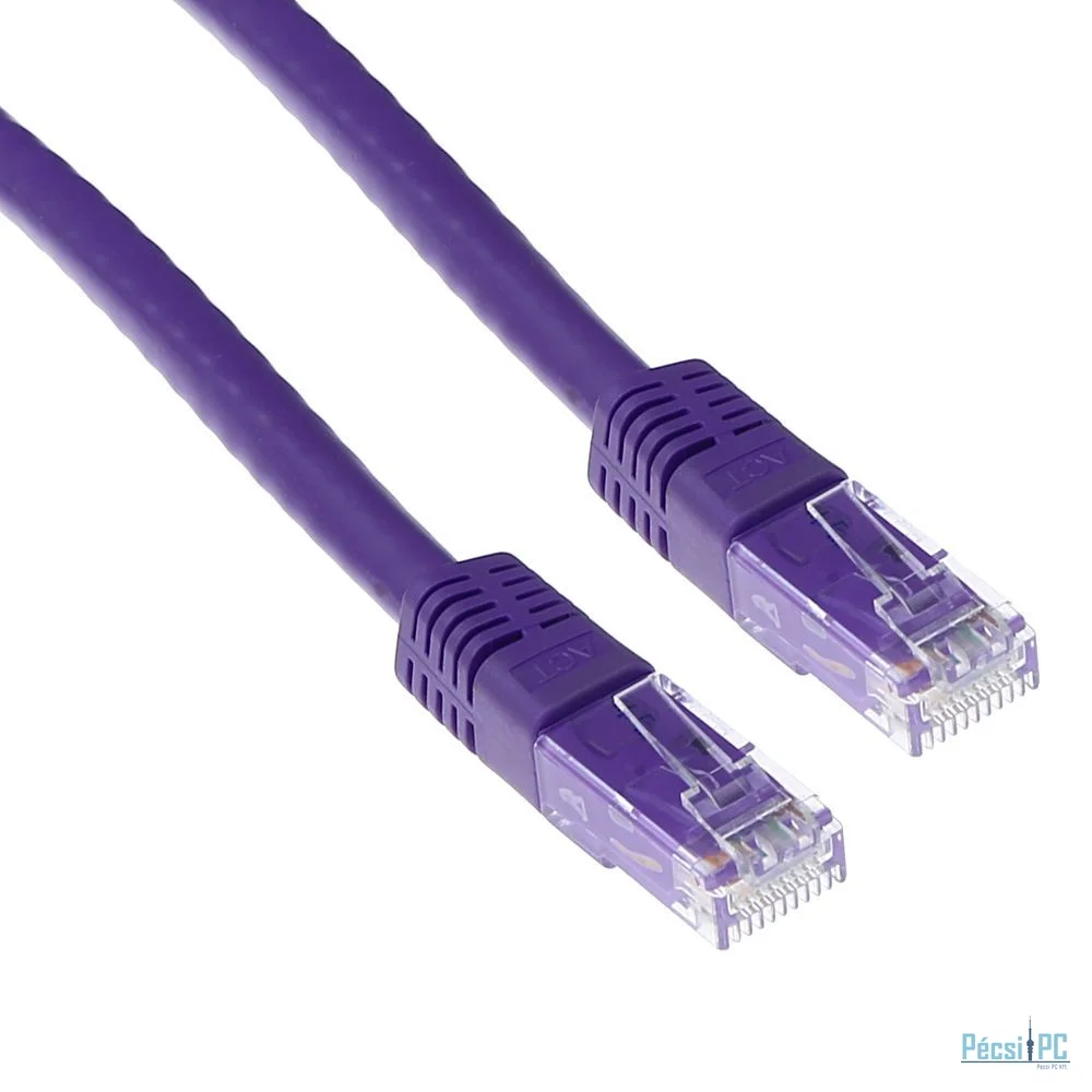 ACT CAT6A U-UTP Patch Cable 0,5m Purple