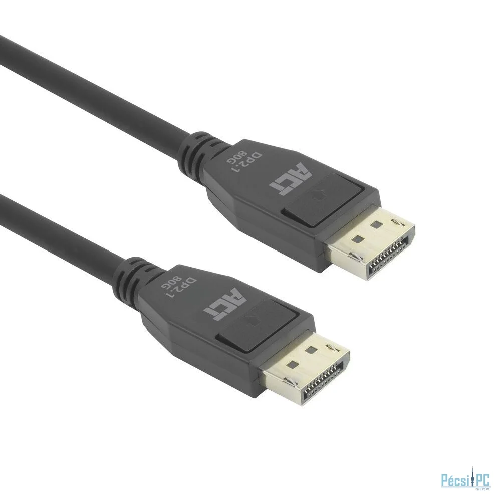 ACT DisplayPort 2.1 cable 8K male to male 1m Black