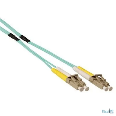 ACT Multimode 50/125 OM3 duplex ruggedized fiber cable with LC connectors 20m Blue