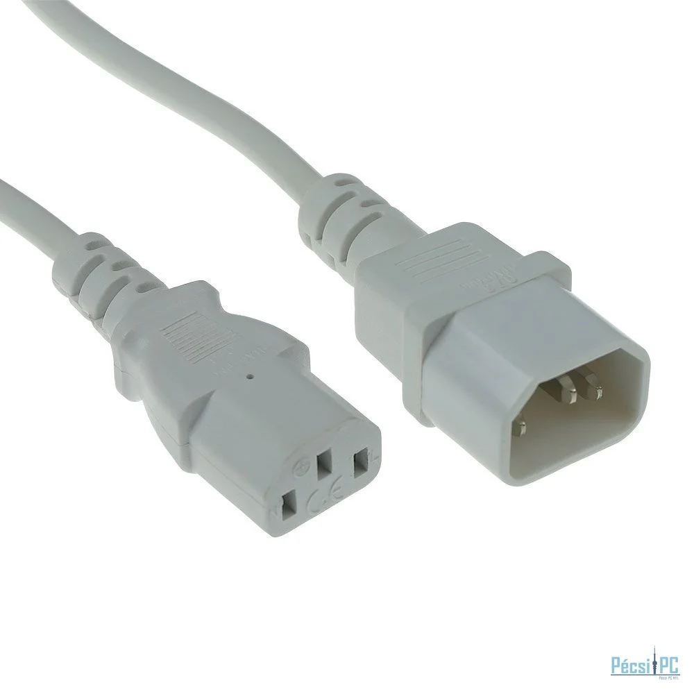 ACT Powercord C13 - C14 1,8m White