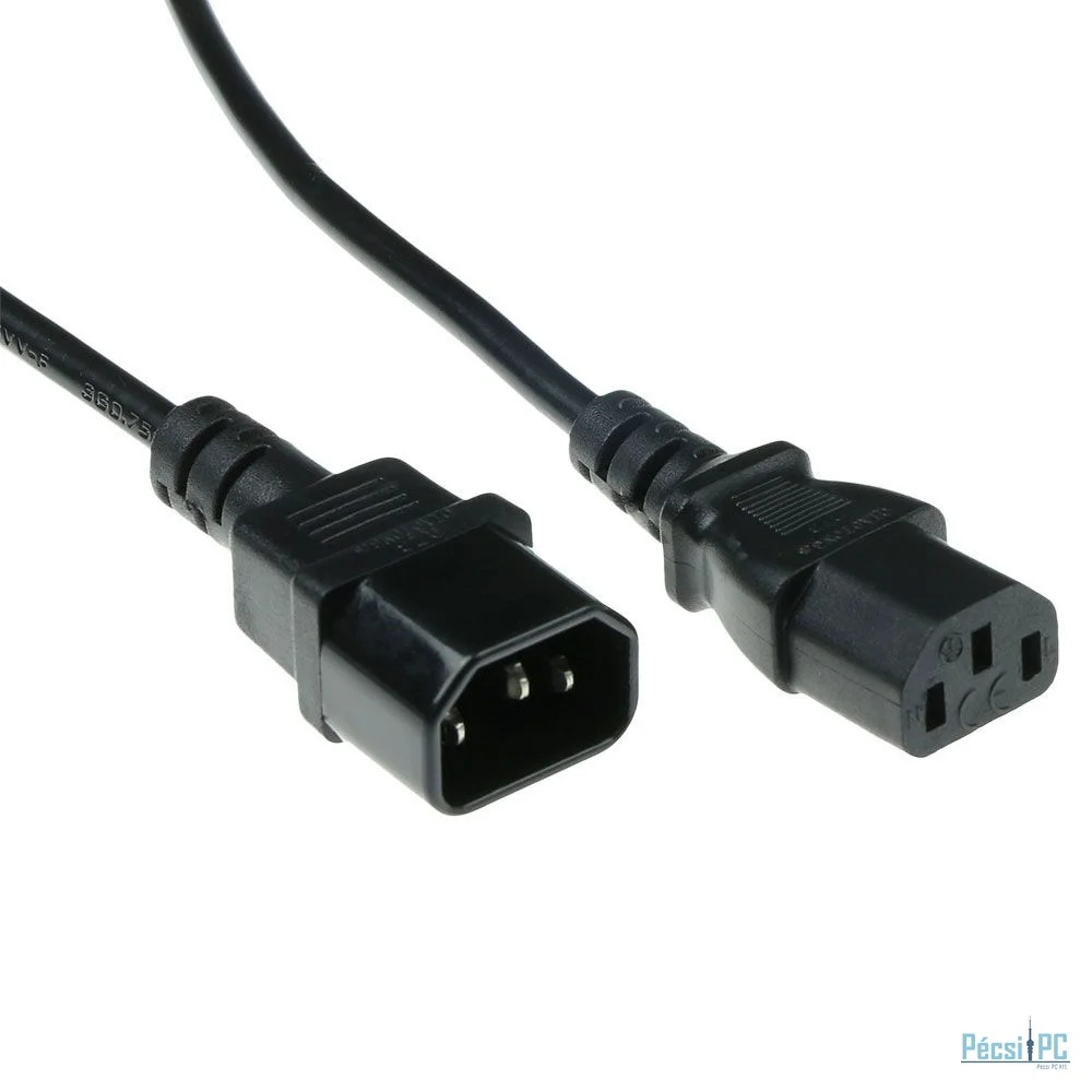 ACT Powercord C13 - C14 3m Black