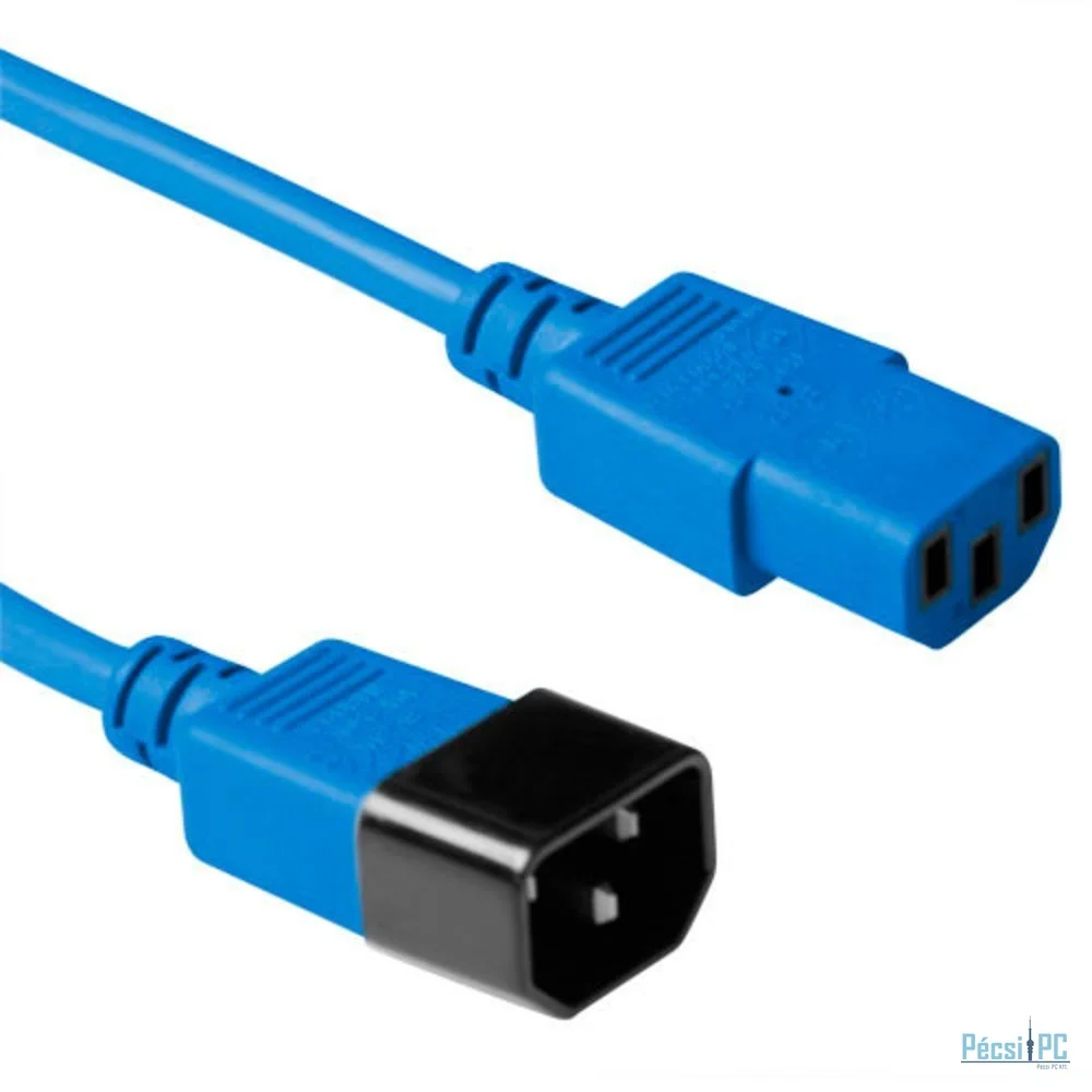 ACT Powercord C13 - C14 5m Blue