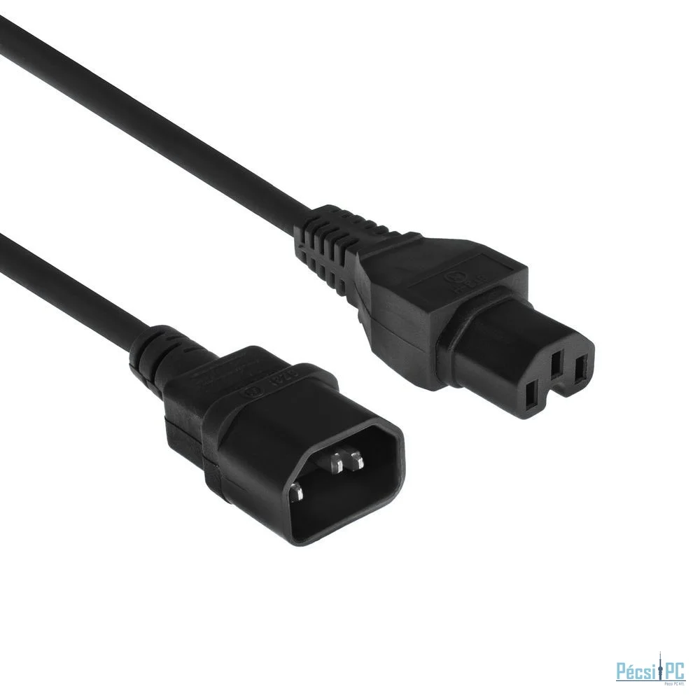 ACT Powercord C14 - C15 1,2m Black