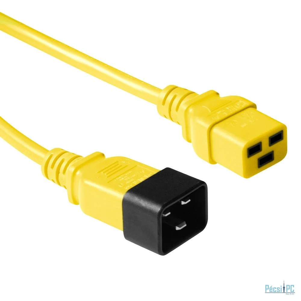ACT Powercord C19 - C20 1,8m Yellow