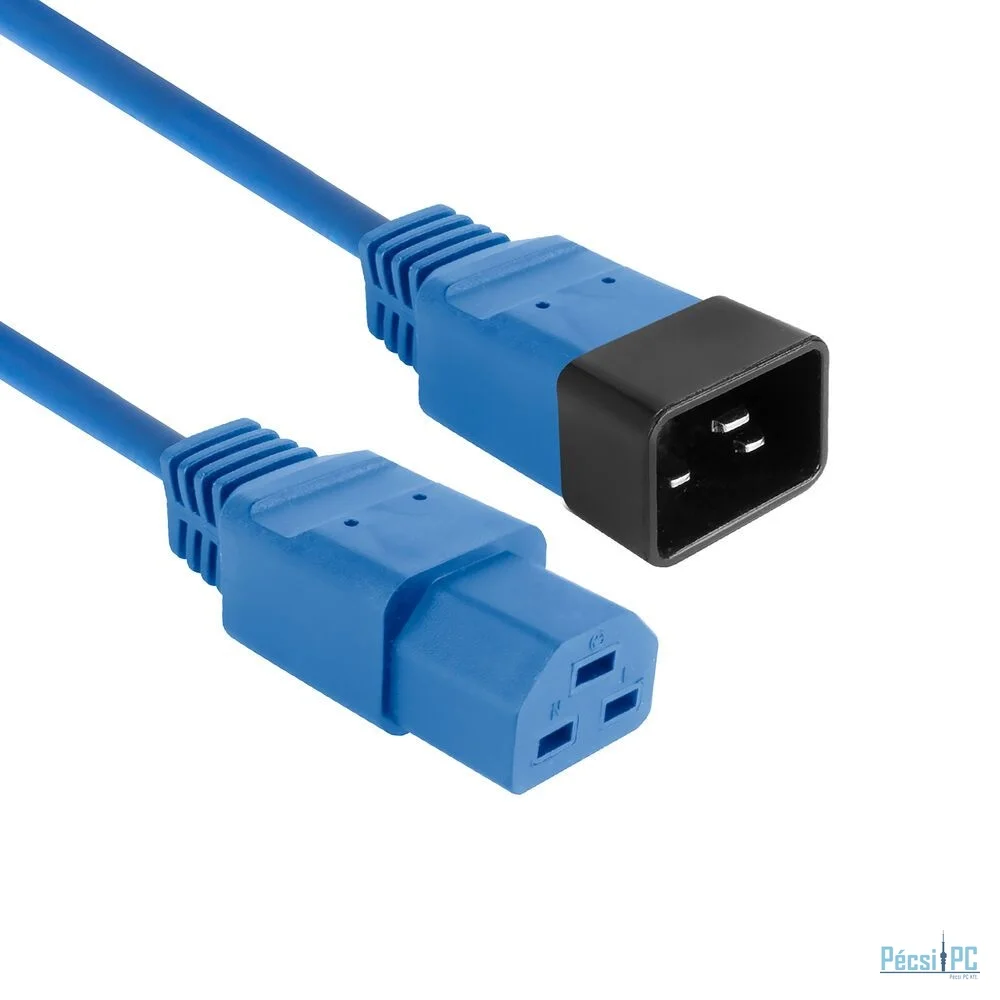 ACT Powercord C20 male - C21 famale 2,5m Blue