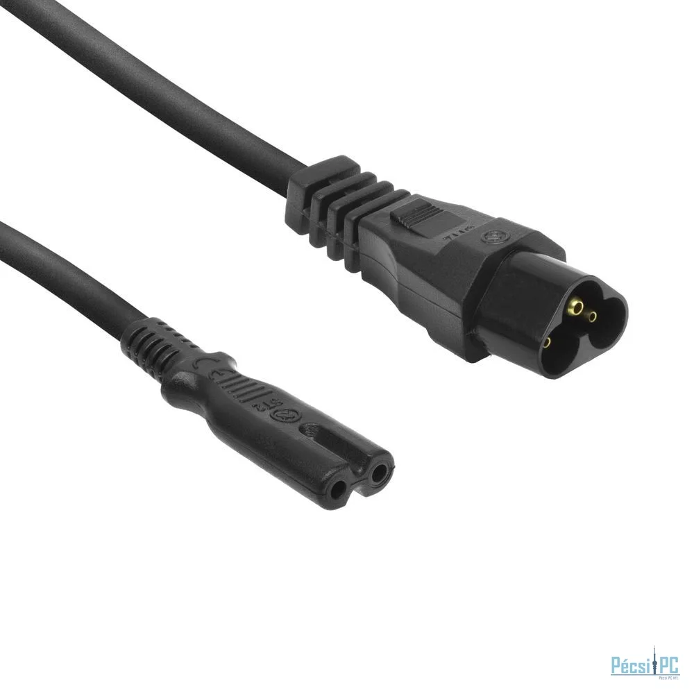 ACT Powercord C6 - C7 0,2m Black