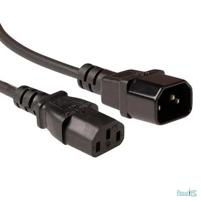 ACT Powercord LSZH C13 - C14 1,8m Black