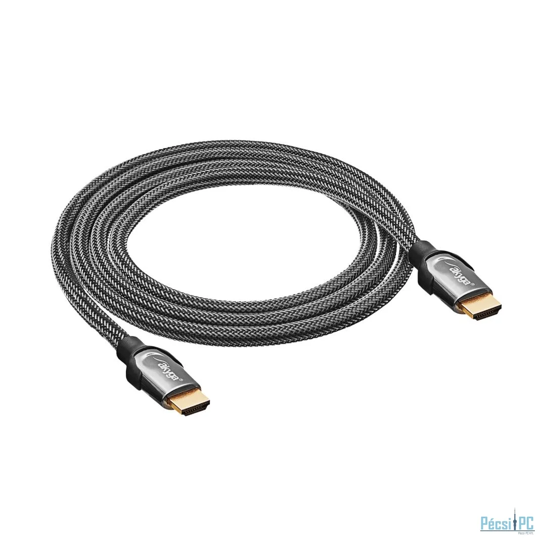 Akyga HDMI ver. 2.1 Shielded cable 1,5m Black