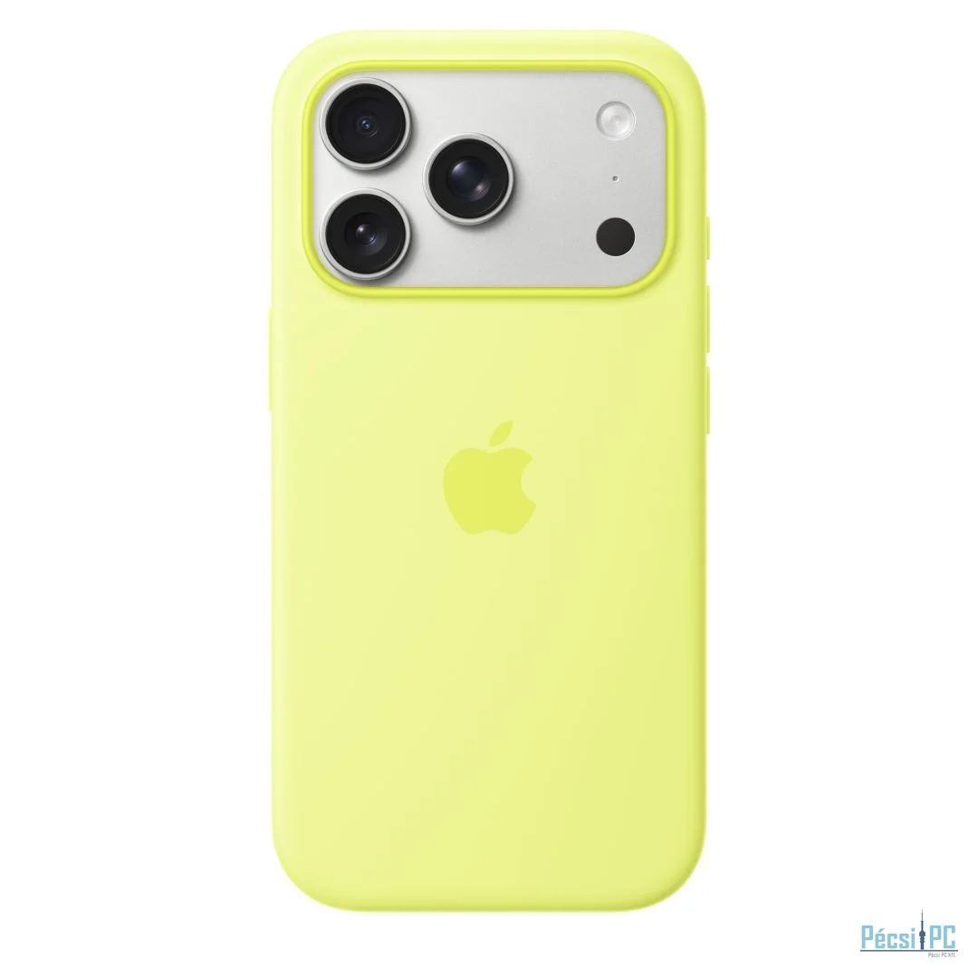 Apple iPhone 17 Pro Silicone Case with MagSafe Neon Yellow