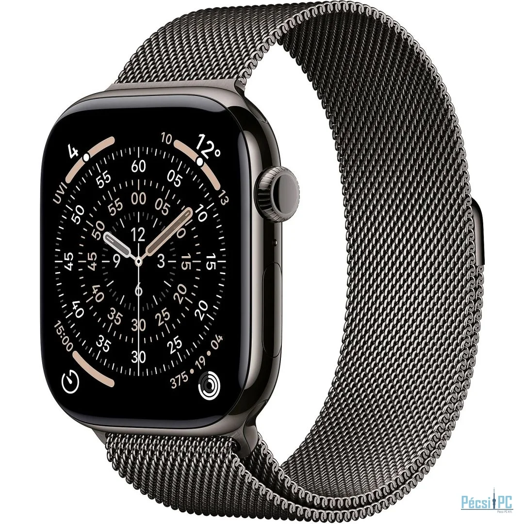 Apple Watch S11 Cellular 42mm Slate Titanium Case with Slate Milanese Loop