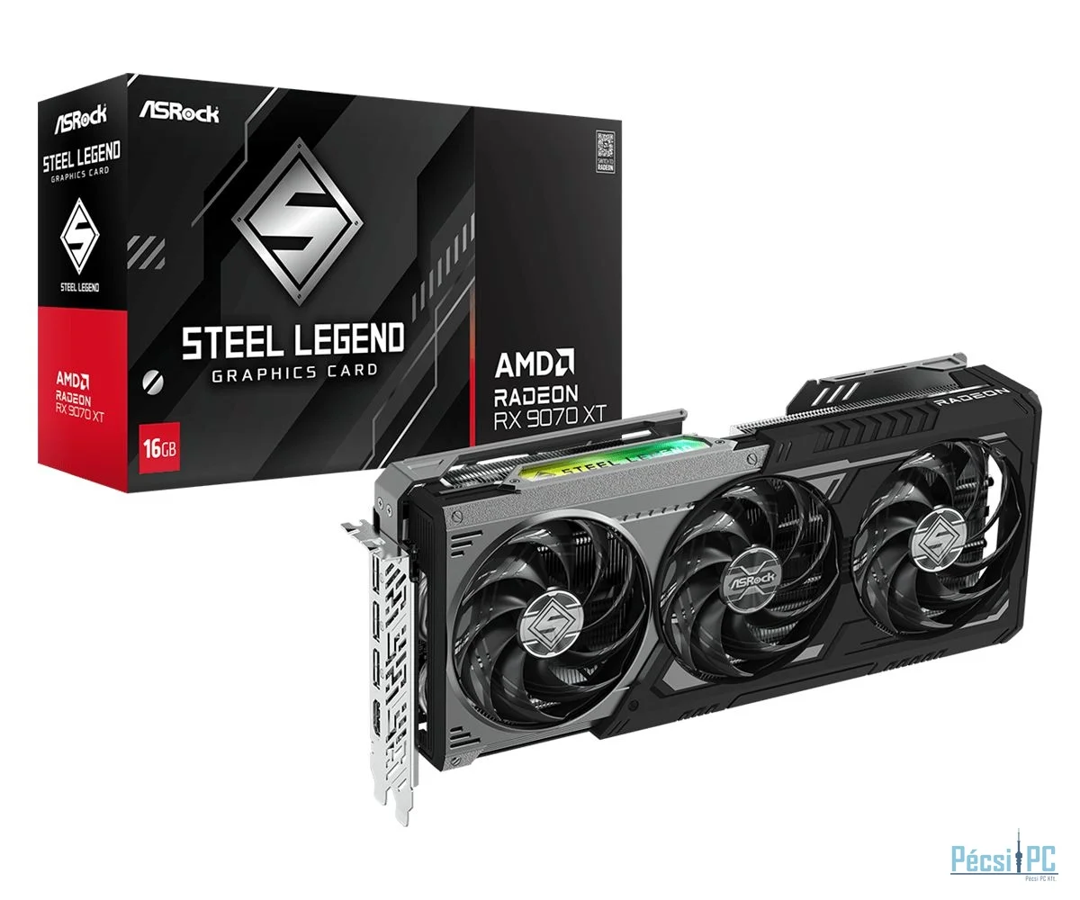 ASRock Radeon RX9070 XT Steel Legend Dark 16GB