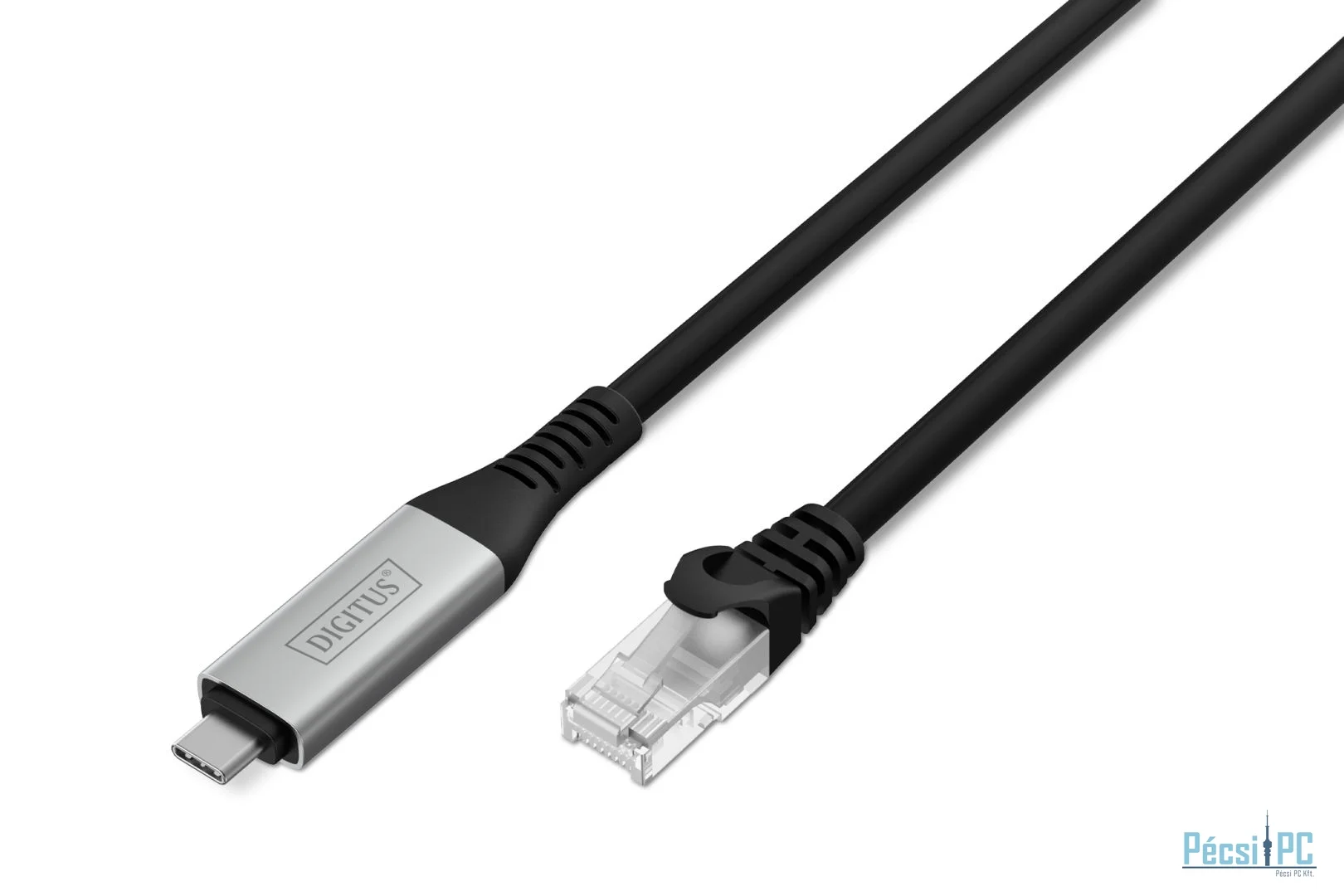 Assmann USB-C 3.2 Gen1 - RJ45 CAT6A S/FTP Ethernet cable 1Gbit/s, 2m Black