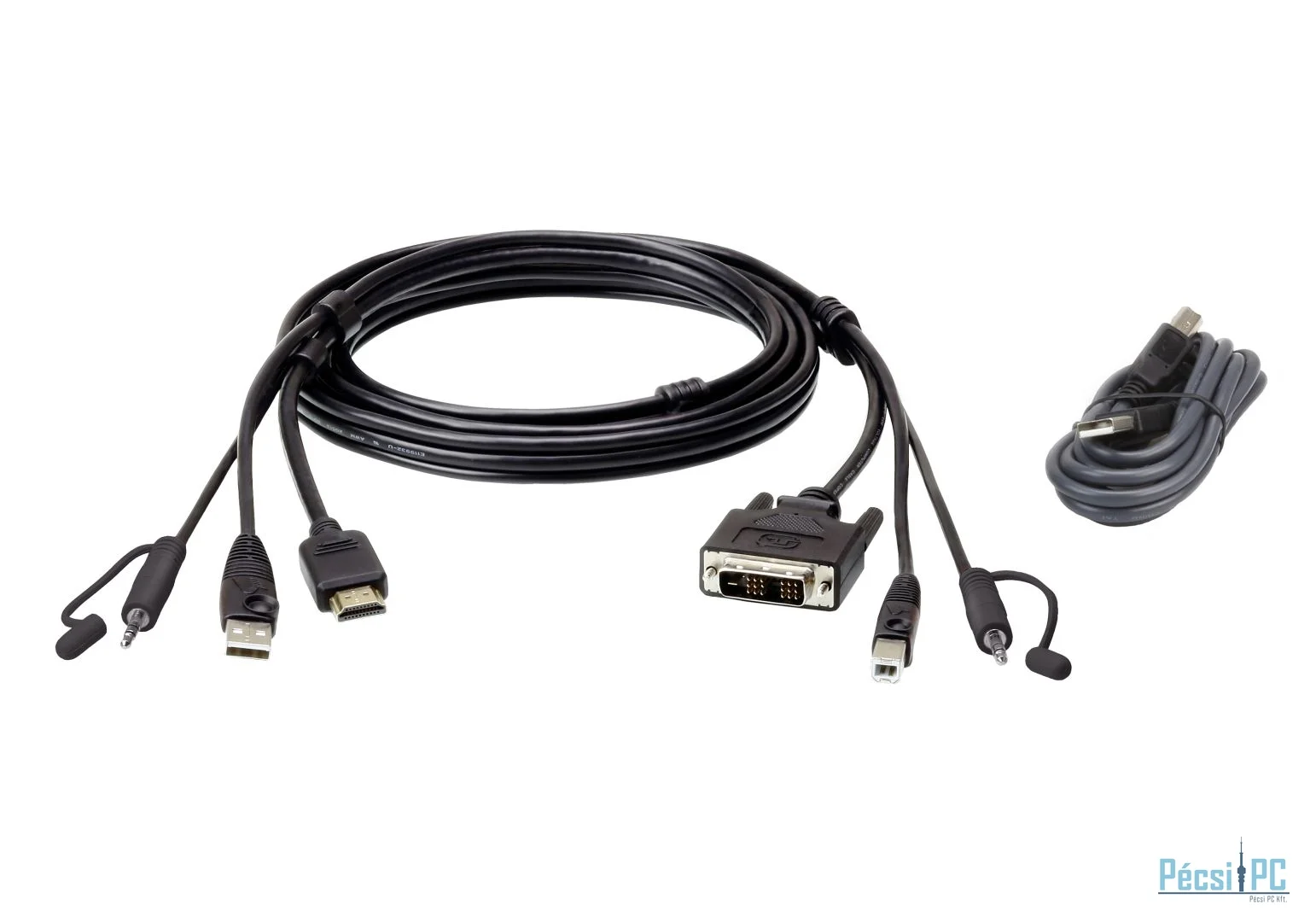ATEN HDMI to DVI-D Secure KVM Cable Kit 1,8m Cable Black