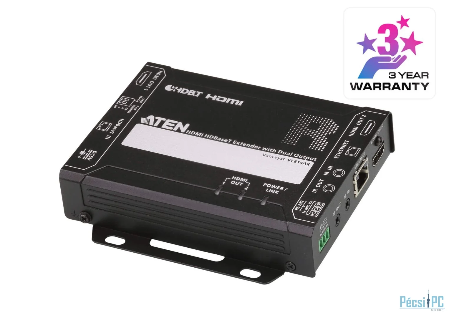 ATEN VE814AR HDMI HDBaseT Receiver with Dual Output (4K@100m) (HDBaseT Class A)