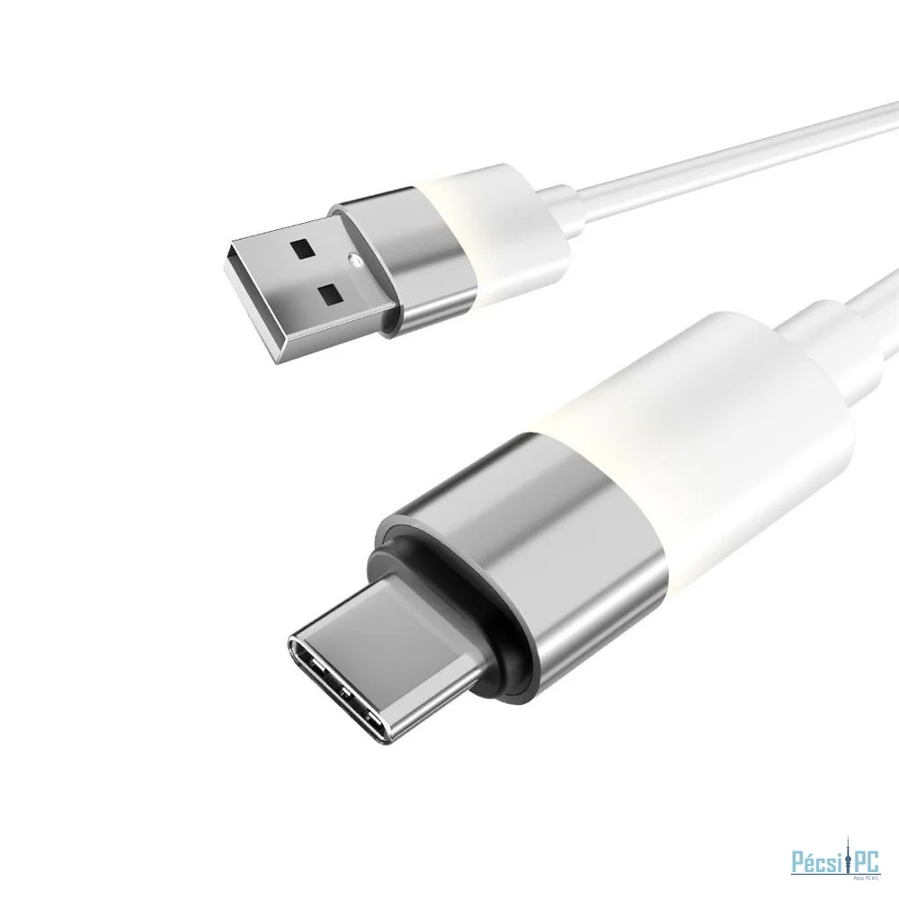 Avax CB312 GLOWY USB-A - USB-C cable 1m White