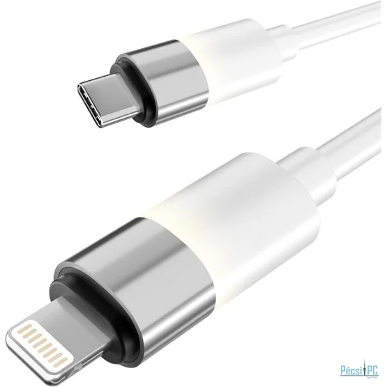 Avax CB314 GLOWY USB-C - Lightning cable 1m White