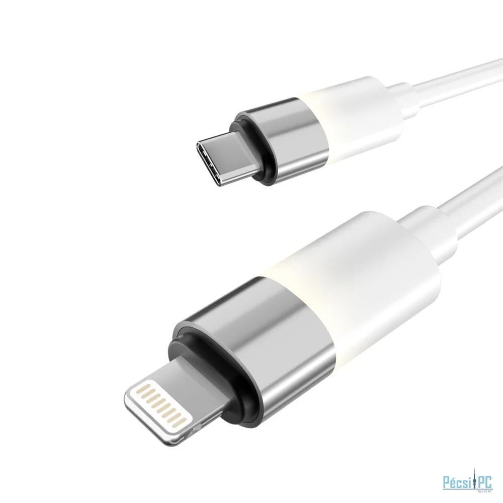 Avax CB315 GLOWY USB-C - Lightning cable 2m White