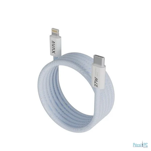 Avax CB611LB MAGNETY 27W USB-C - Lightning Magnetic Charger 1m Light Blue