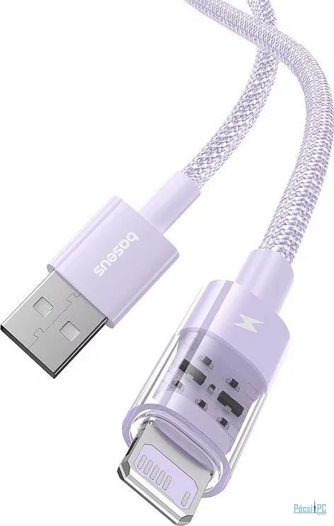 Baseus Gem USB to IP lightning 2.4A fast charging cable 2m Purple