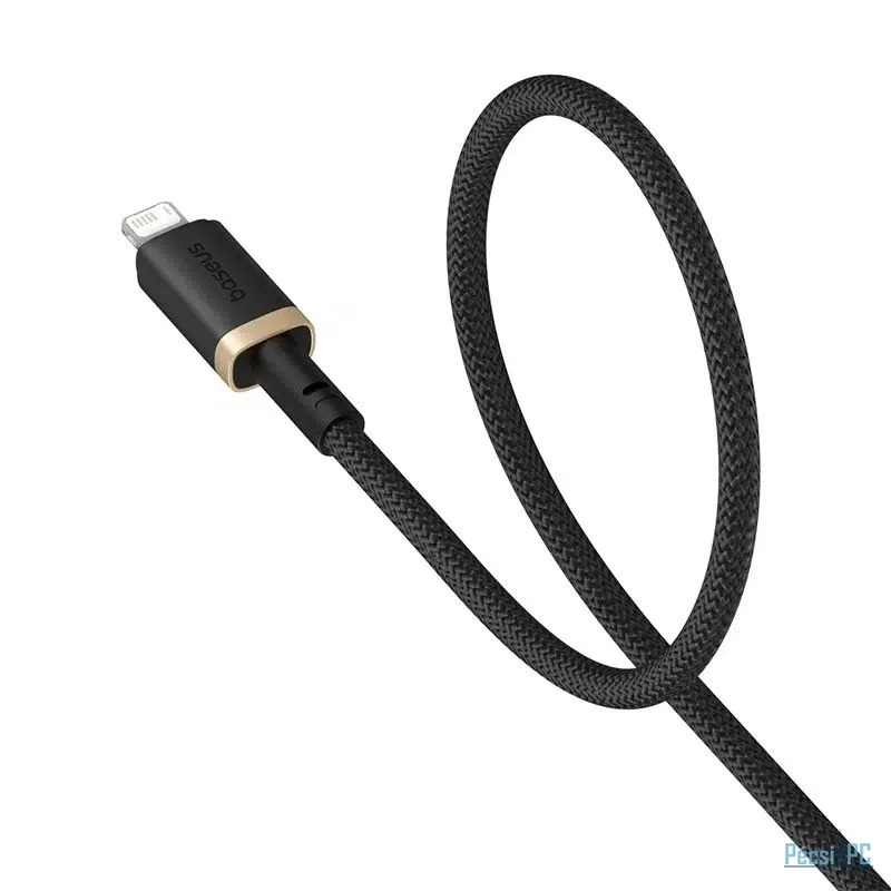 Baseus Dura Series 2.4A USB to Lightning Fast Charging cable 1m Black Gold