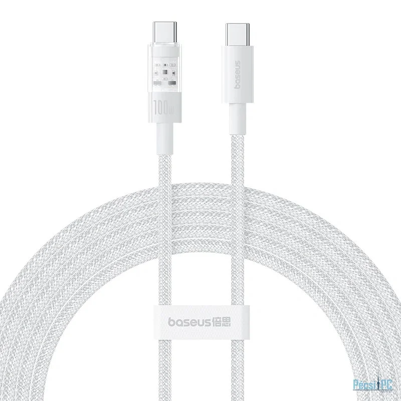 Baseus Gem Type-C to Type-C 100W Fast-Charging Data cable 2m White
