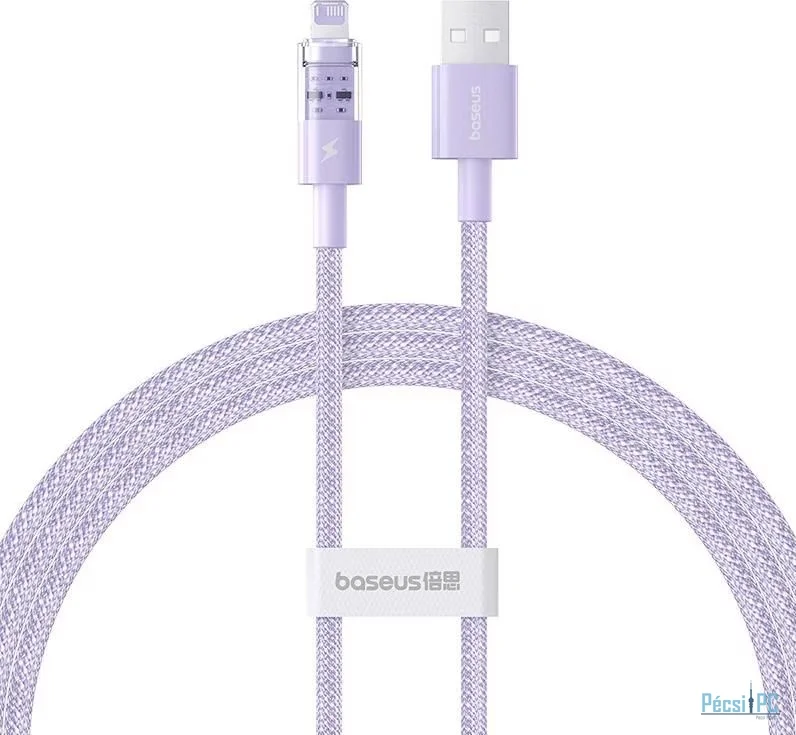 Baseus Gem USB to IP lightning 2.4A fast charging cable 1m Purple