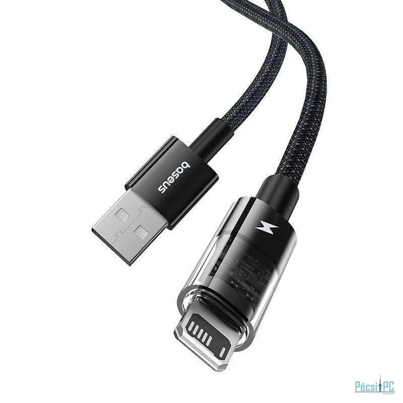 Baseus Gem USB to IP lightning 2.4A fast charging cable 2m Black