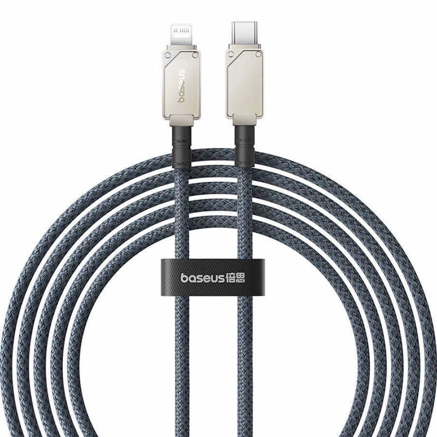Baseus Unbreakable USB C to iP lightning 20W cable 1m White