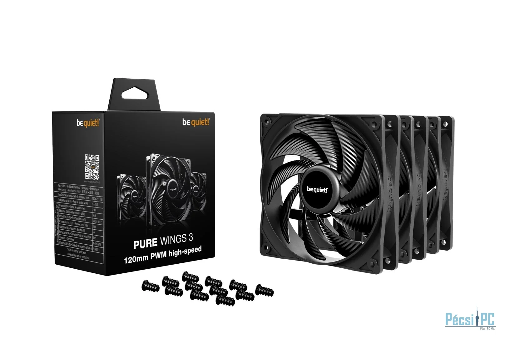 Be quiet! Pure Wings 3 120mm PWM HS (3-Pack)