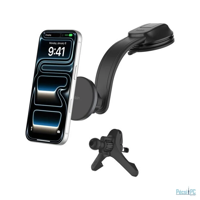 Belkin Magnetic Wireless Charging Car Vent and Dash Mount Black