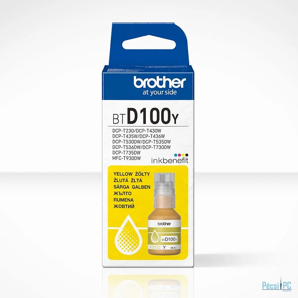 Brother BTD100Y Yellow tintapatron