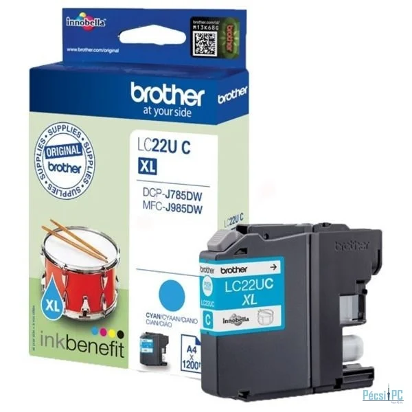 Brother LC22UC XL Cyan tintapatron